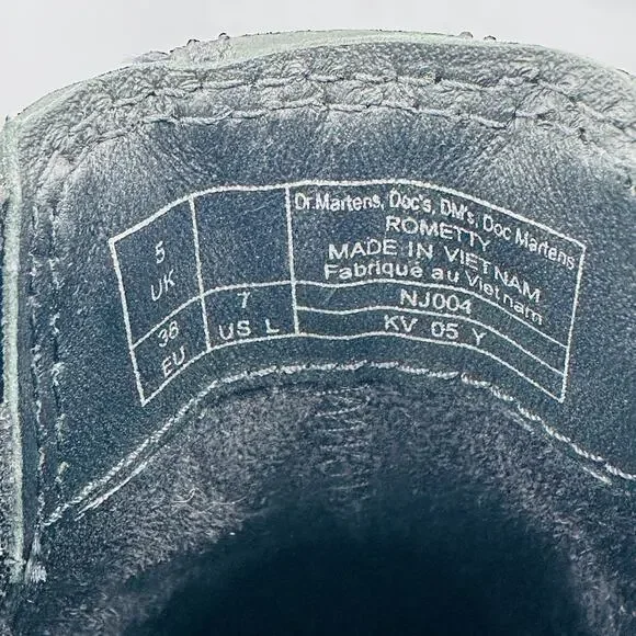 Dr. Martens Women's Rometty Black Wyoming Leather Platform Chelsea Boots Size 7 - Picture 11 of 11